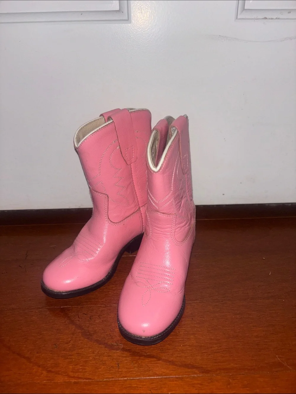 Kids Pink Western Cowboy Boots